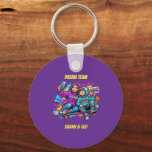 Personalized Mom & Son Graffiti Style Keychain Schlüsselanhänger<br><div class="desc">Take your "cool crew" vibe everywhere! This durable keychain featuring a vibrant mom-and-son illustration is the perfect accessory to celebrate your special bond. Why it’s a great gift: Mother's Day or Birthday: A stylish everyday charm for keys, backpacks, or bags. Family Connection: A constant reminder that you are the ultimate...</div>