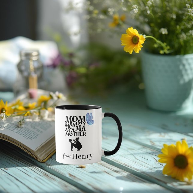 Personalized Mom Typography Mug (Créateur téléchargé)
