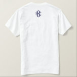 Personalized Monogram Add Initial Besticktes T-Shirt<br><div class="desc">Personalized Monogram Add Initial embroidered t-shirt from Ricaso - available in other colors and styles in store.</div>