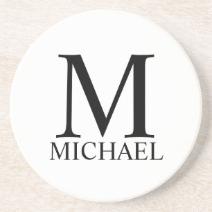 Personalized Monogram and Name Coaster Getränkeuntersetzer