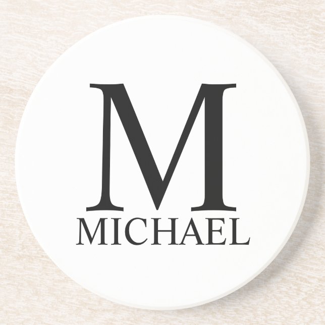 Personalized Monogram and Name Coaster Getränkeuntersetzer (Vorne)