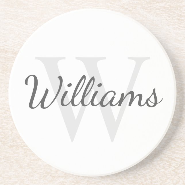 Personalized Monogram and Name Getränkeuntersetzer (Vorne)