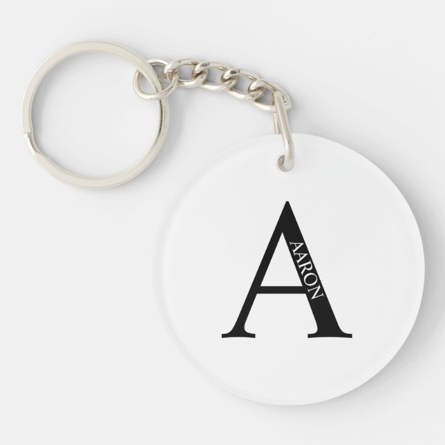 Personalized Monogram and Name Keychain (Devant)