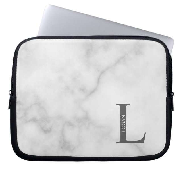 Personalized Monogram and Name Laptop Sleeve (Vorderseite)