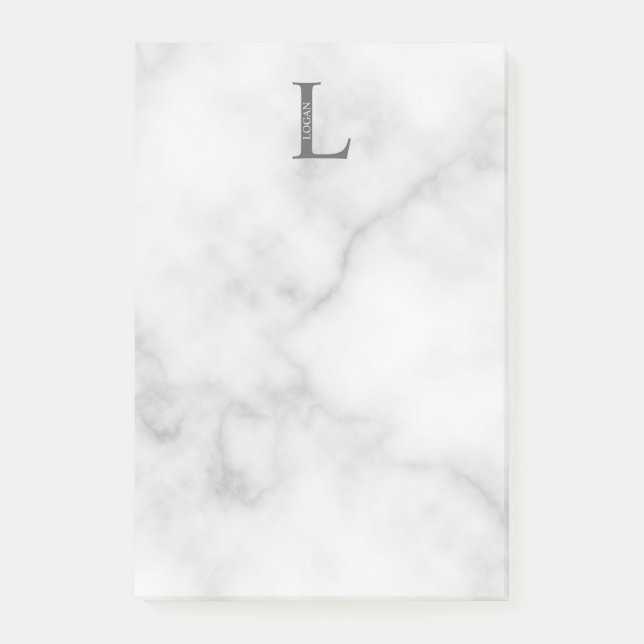 Personalized Monogram and Name Post-it Notes (Devant)