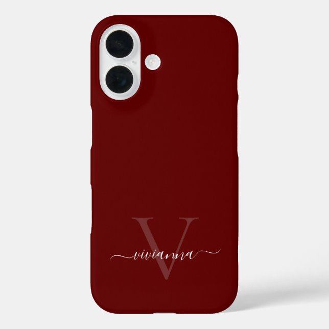 Personalized Monogram Case-Mate iPhone Case (Rückseite)
