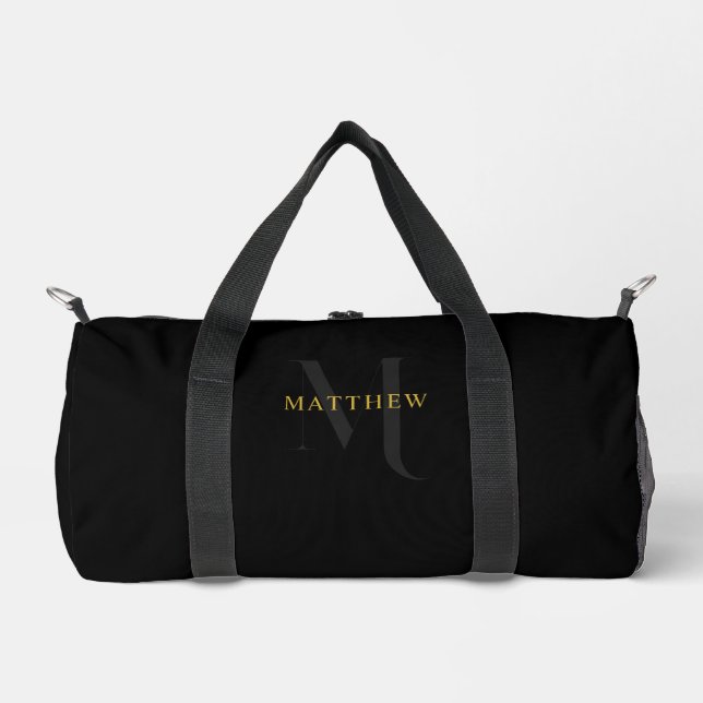Personalized Monogram Duffle Bag With Custom Name (Vorderseite)