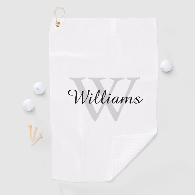 Personalized Monogram Initial and Name Golfhandtuch (Insitu)