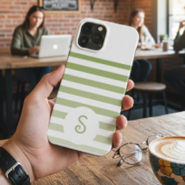 Personalized Monogram Minimal Striped Modern Desig Case-Mate iPhone Hülle