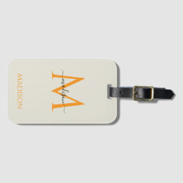 Personalized Monogram & Name  Gepäckanhänger