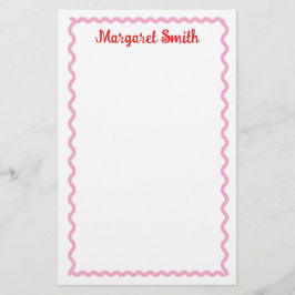 Personalized Monogram Notepads with Scallop Border Briefpapier