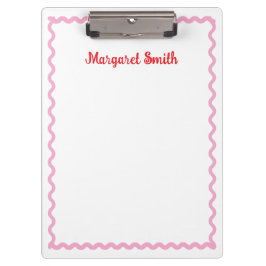 Personalized Monogram Notepads with Scallop Border Klemmbrett