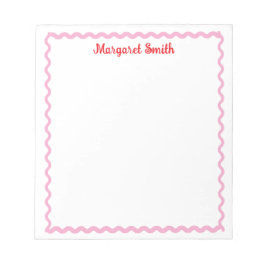 Personalized Monogram Notepads with Scallop Border Notizblock