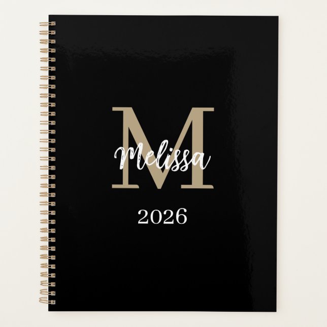 Personalized Monogram Planner, Name & Bible Verse (Devant)