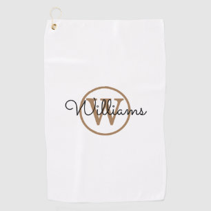 Personalized Monogram Signature Script Name Golfhandtuch