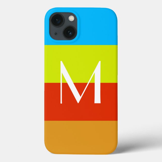 Personalized Monogram Summer Fun Case-Mate iPhone Hülle (Rückseite)