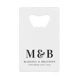 Personalized Monogrammed Initials Wedding Favors Geldbeutel Flaschenöffner