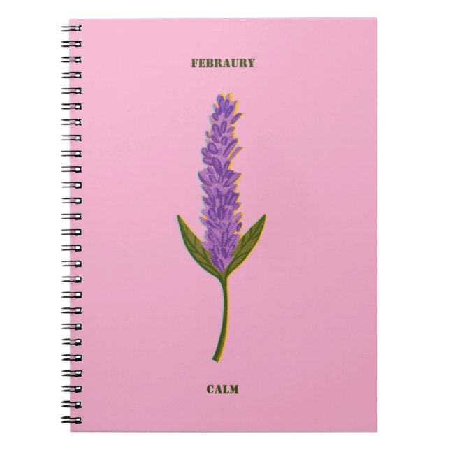 Personalized Monthly Serenity Journal Minimalist  (Devant)