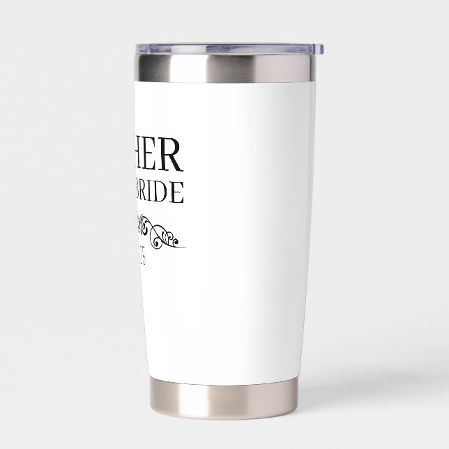 Personalized Mother of the Bride Custom Tumbler,  Thermobecher (Links)