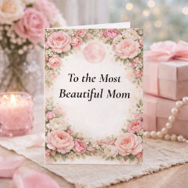 Personalized Mother's Day Card for Beautiful Mom Karte