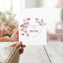 Personalized Mothers Day Card for Mom