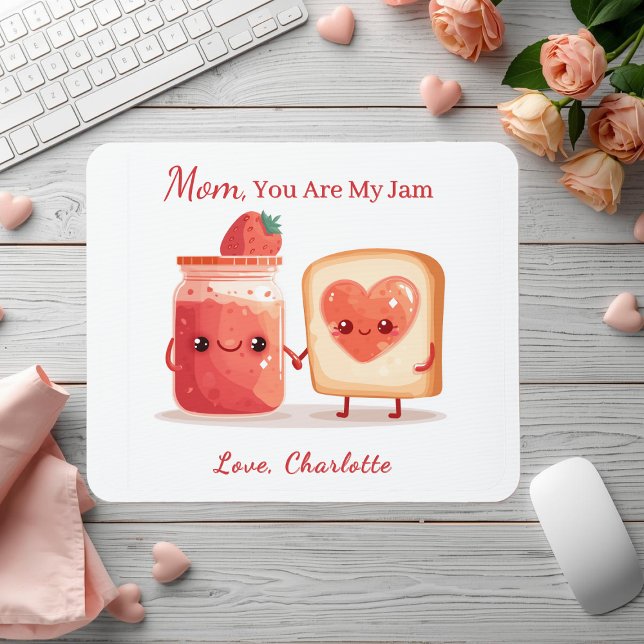 Personalized Mothers Day Desk Gift for Mom Mousepad (Von Creator hochgeladen)