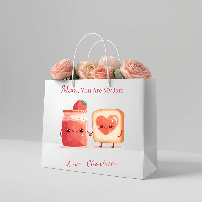 Personalized Mothers Day Gift Bag for Mom Große Geschenktüte (Von Creator hochgeladen)