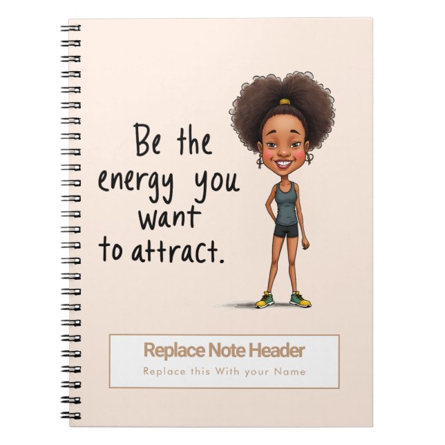 Personalized Motivational Notebook Notizblock (Vorderseite)