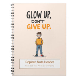 Personalized Motivational Notebook Notizblock