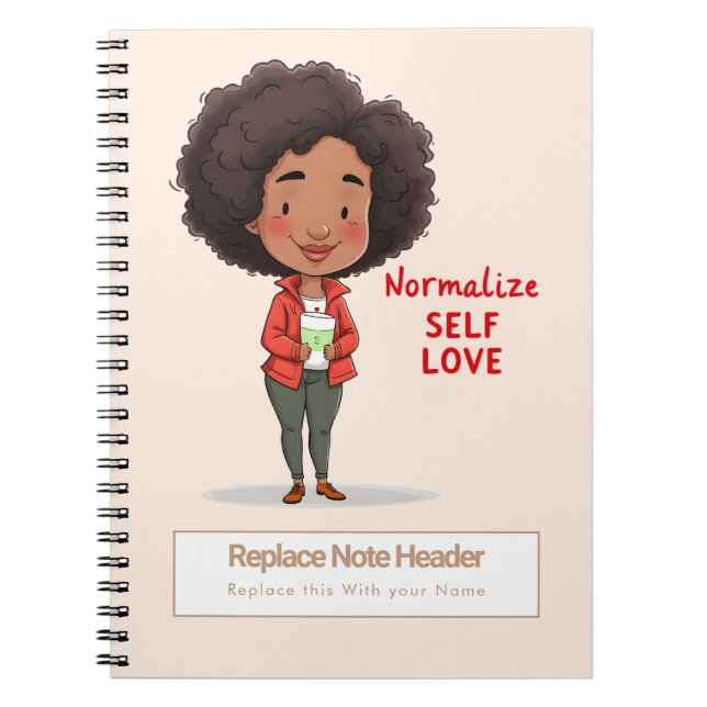 Personalized Motivational Notebook Notizblock (Vorderseite)