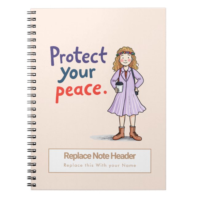 Personalized Motivational Notebook Notizblock (Vorderseite)