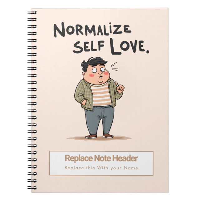 Personalized Motivational Notebook Notizblock (Vorderseite)