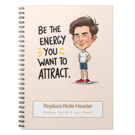 Personalized Motivational Notebook Notizblock
