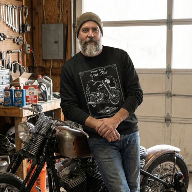 Personalized Motorcycle Biker Sweatshirt Gift (Von Creator hochgeladen)