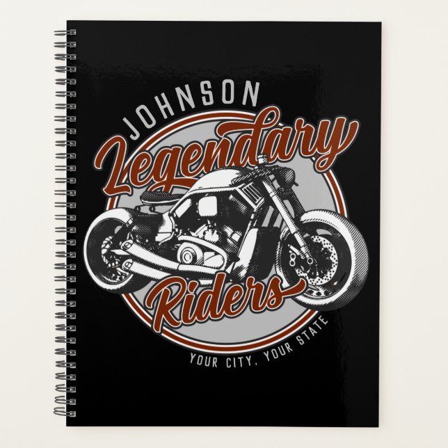Personalized Motorcycle Legendary Rider Biker (Devant)