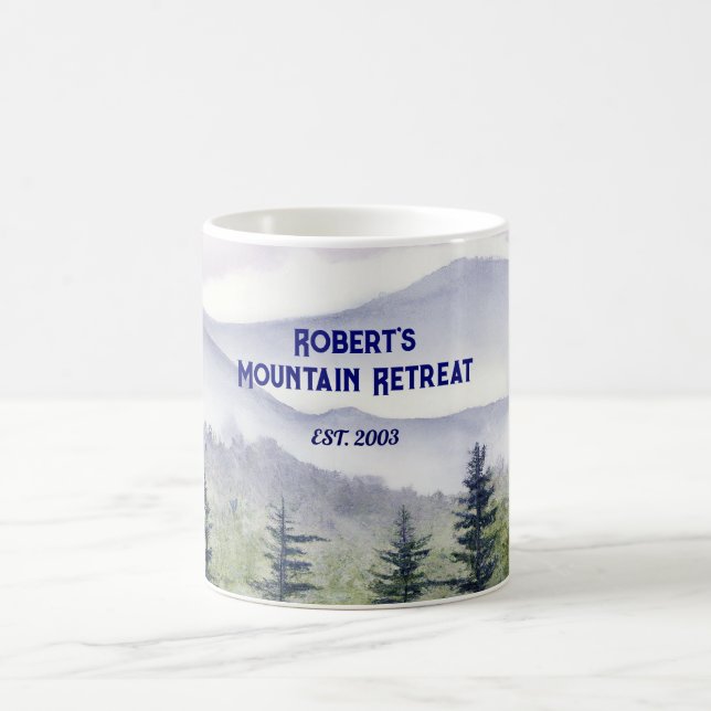Personalized Mountain Themed Kaffeetasse (Mittel)