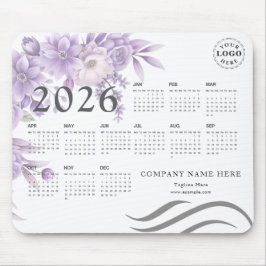 Personalized Mouse Pad with Full 2026 Calendar Mousepad