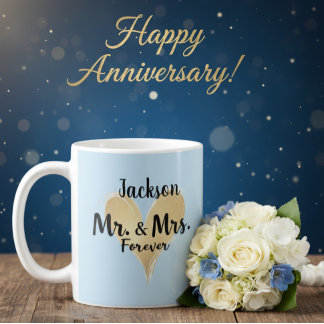 Personalized Mr. & Mrs. Forever Mug Kaffeetasse
