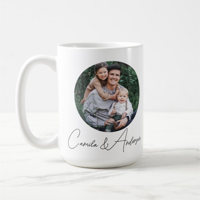 Personalized mug for dad with photo with dad. tasse (Links)