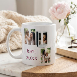 Personalized Mum Photo Collage Mother's Day Kaffeetasse