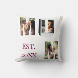 Personalized Mum Photo Collage Mother's Day Kissen