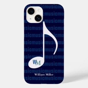 personalized music note striped Case-Mate iPhone 14 hülle