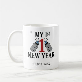 Personalized My First New Year Mug – Custom Name