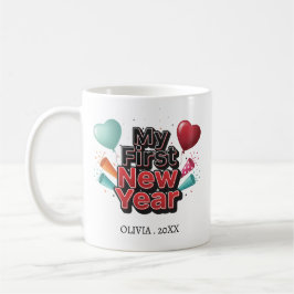 Personalized My First New Year Mug – Custom Name