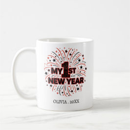 Personalized My First New Year Mug – Custom Name Kaffeetasse