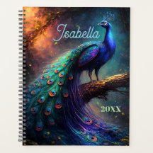 Personalized Mystical Beautiful Peacock in Forest