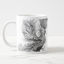 Personalized Mythological Phoenix Mug Jumbo-Tasse