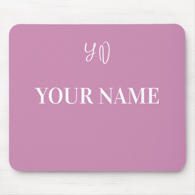 Personalized Name and Initials Custom Design  Mousepad (Vorne)