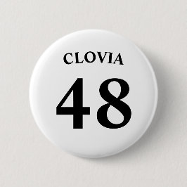 Personalized name and Jersey number  Button