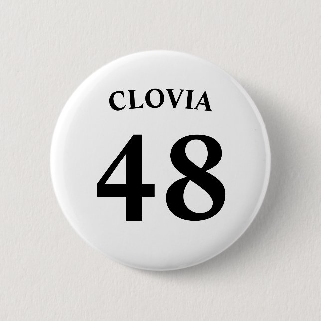 Personalized name and Jersey number  Button (Vorderseite)